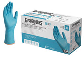 Ammex GPNHD68100 Non-Sterile Disposable Gloves, XL, Nitrile, Powder-Free, Blue, 300 mm L